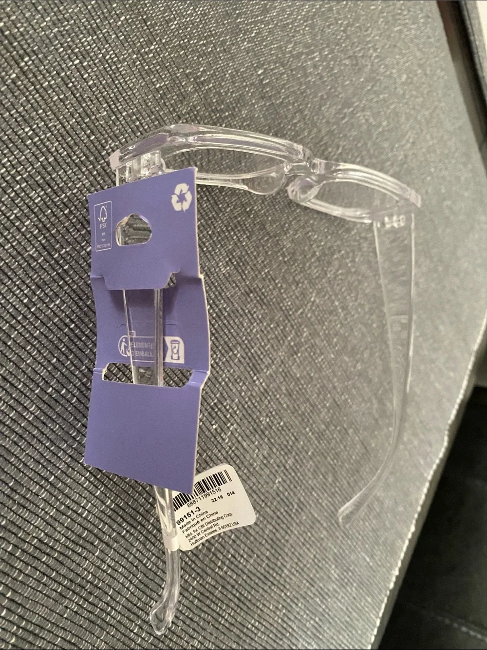 Claire’s brand clear frame, no prescription clear lens fashion glasses NWT